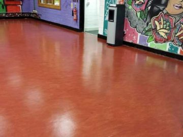 Marmoleum Floor Cleaning
